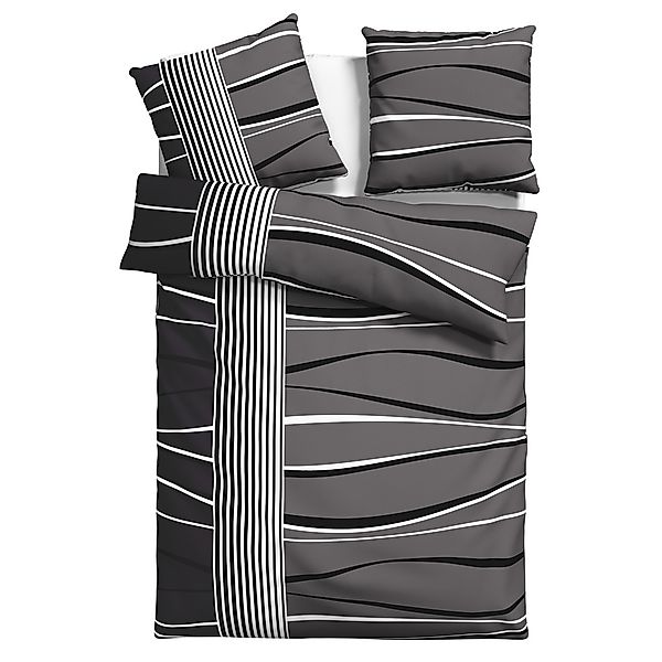 my home Bettwäsche "Renu in Gr. 135x200 oder 155x220 cm" 2 Stk. tlg. Bettwä günstig online kaufen