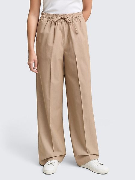 TOM TAILOR Denim Stoffhose Hosen & Chino Wide Leg Hose mit Kordelzug günstig online kaufen