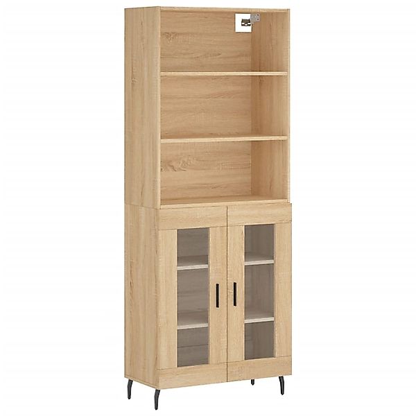 vidaXL Highboard Sonoma-Eiche 69,5x34x180 cm Holzwerkstoff 3189336 günstig online kaufen