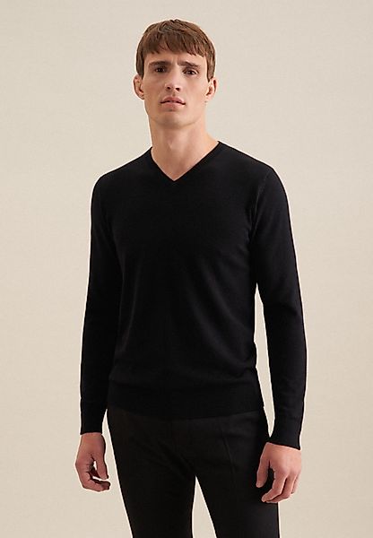 seidensticker Pullunder Schwarze Rose V-Neck Uni günstig online kaufen