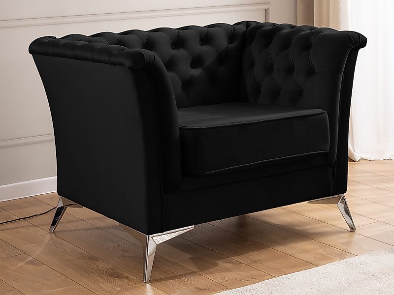 S-Style Möbel Chesterfield-Sessel Whitby aus Samt günstig online kaufen