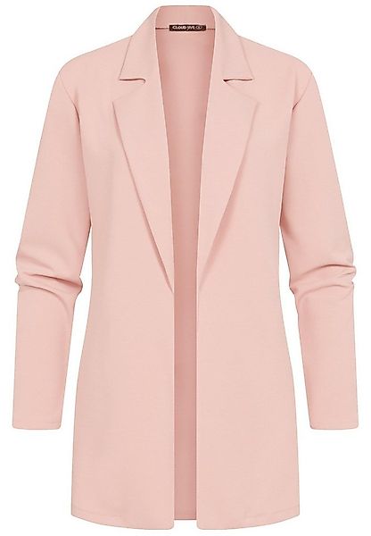 CLOUD 5IVE Strickjacke CLOUD 5IVE Longform Blazer mit Reverskragen (1-tlg) günstig online kaufen