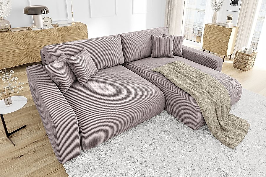 S-Style Möbel Ecksofa Emma mit Bettfunktion günstig online kaufen