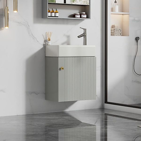 XDeer Badezimmer-Set Badezimmermöbel Waschbecken mit Waschtischunterschrank günstig online kaufen
