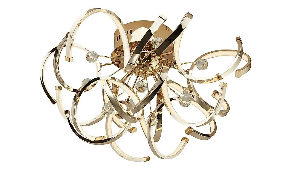 KHG LED-Deckenleuchte  goldfarben mit Kristall   ¦ gold ¦ Maße (cm): H: 36 günstig online kaufen