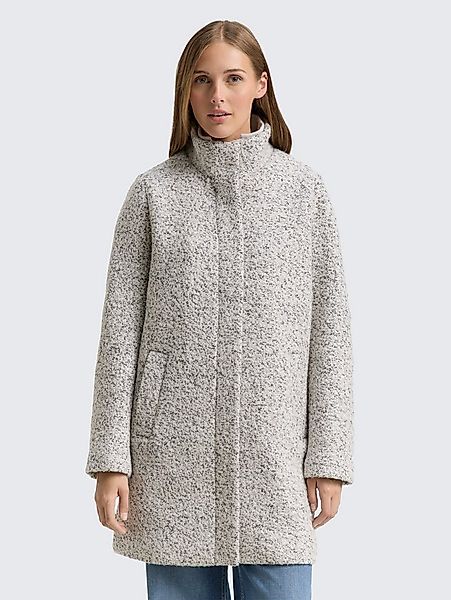 TOM TAILOR Denim Kurzmantel Jacken Bouclé Wollmantel mit Stehkragen günstig online kaufen