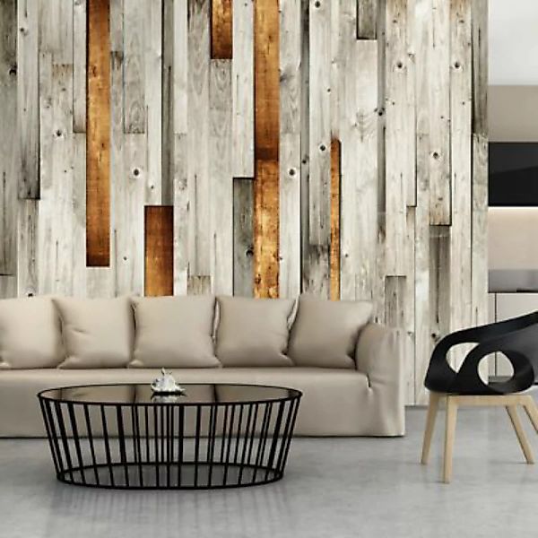artgeist Fototapete Holz Design mehrfarbig Gr. 300 x 210 günstig online kaufen