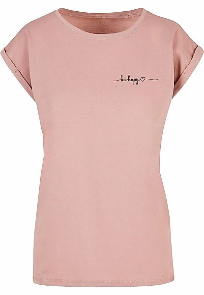 Merchcode T-Shirt "Merchcode Damen Ladies Be Happy T-Shirt", (1 tlg.) günstig online kaufen