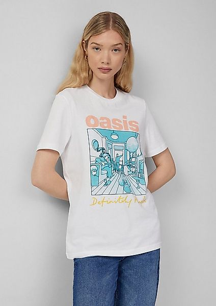 QS Kurzarmshirt T-Shirt Unisex Oasis® Band-Shirt günstig online kaufen