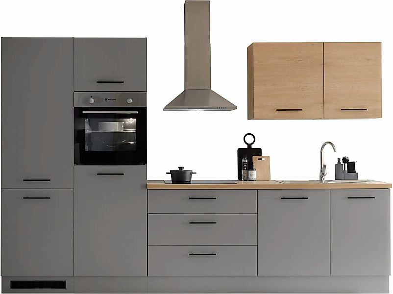 KOCHSTATION Küchenzeile »KS-Malfi« Breite 320cm, wahlweise mit E-Geräten, A günstig online kaufen