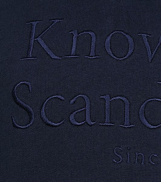 KnowledgeCotton Apparel Pullover Elm Navy - Größe L günstig online kaufen