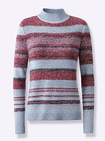 Sieh an! Strickpullover Stehkragenpullover günstig online kaufen