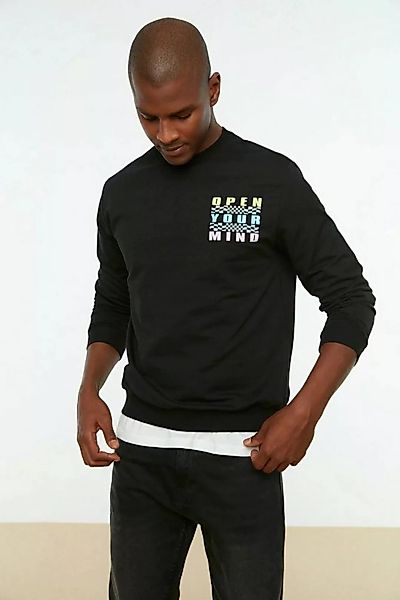 TEXEMP Sweatshirt Herren Sweatshirt Pullover Basic Pulli Rundhals Langarmsh günstig online kaufen
