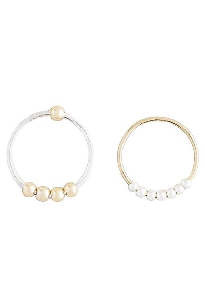 Next Fingerring Spinner-Ringe aus Metallmix, 2er-Pack günstig online kaufen