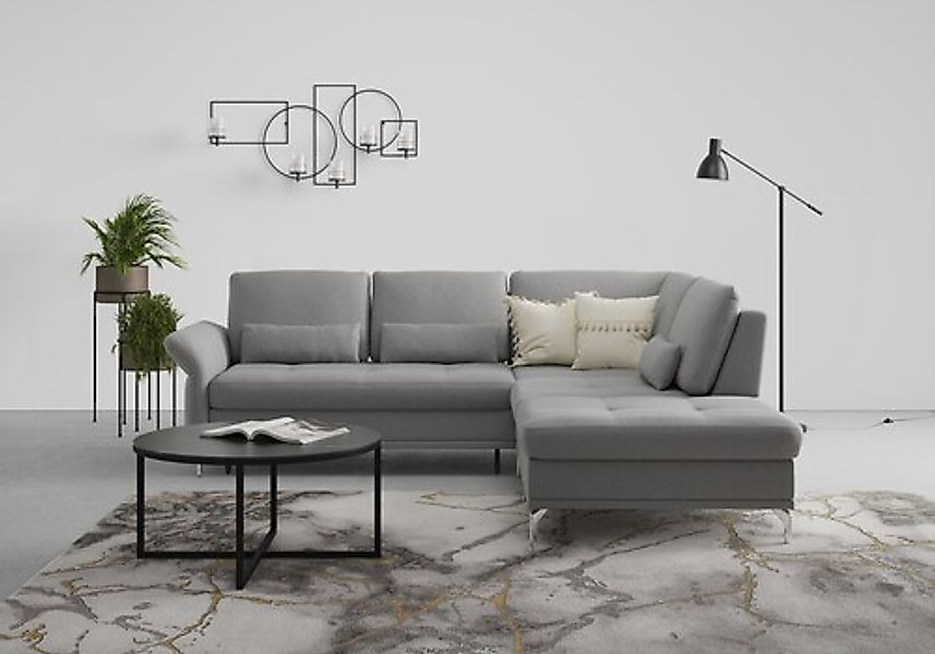 Home affaire Ecksofa »Palm Beach L-Form« Federkern, mit Sitztiefenverstellu günstig online kaufen