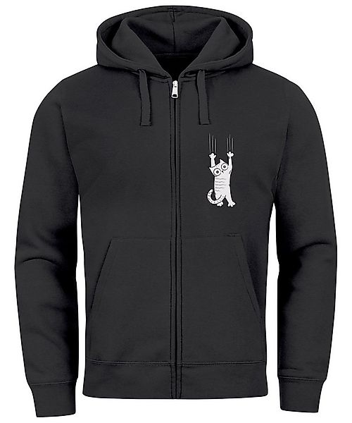 MoonWorks Sweatjacke Zip Hoodie Herren Sweatjacke mit Kapuze Print Aufdruck günstig online kaufen