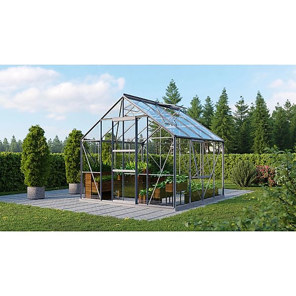Vitavia Gewächshaus Meridian 6700 Alu 6,7 m² inkl. Fundament günstig online kaufen