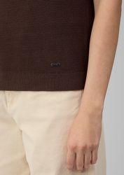 s.Oliver Strickpullover Kurzarm-Strickpullover aus Baumwollmix günstig online kaufen