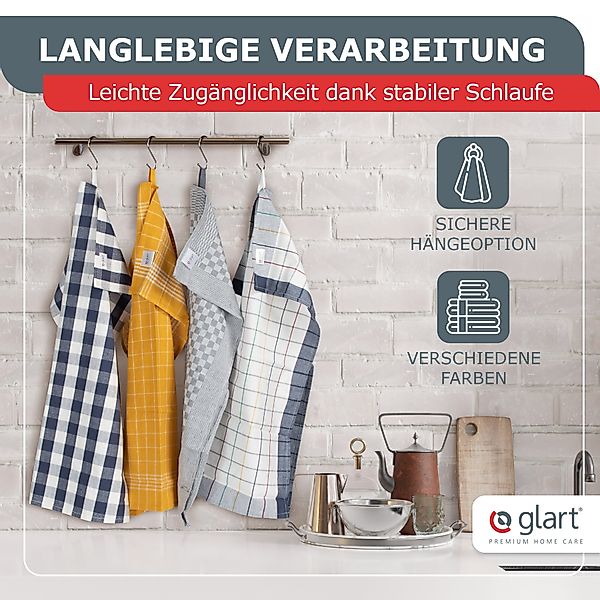 Glart Geschirrtuch 48BI2 10 St. Geschirrtücher günstig online kaufen