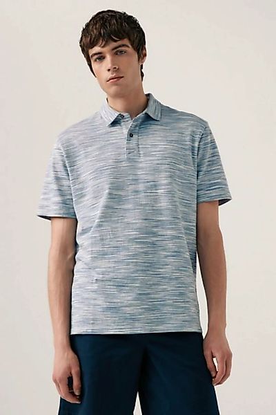 Next Poloshirt Strukturiertes, meliertes Kurzarm-Poloshirt (1-tlg) günstig online kaufen