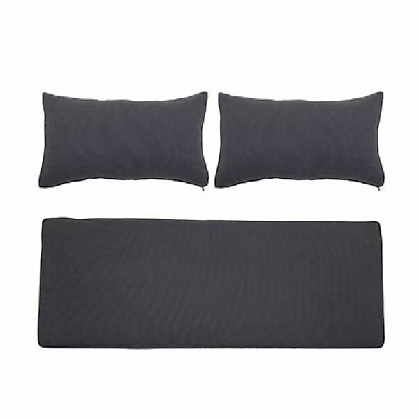 Kissenüberzug  textil grau / Für das Sofa Mundo - Set von 3 Bezügen (ohne I günstig online kaufen