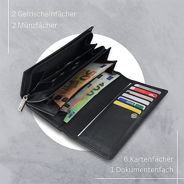 Frentree Geldbörse Damen Portemonnaie aus echtem günstig online kaufen