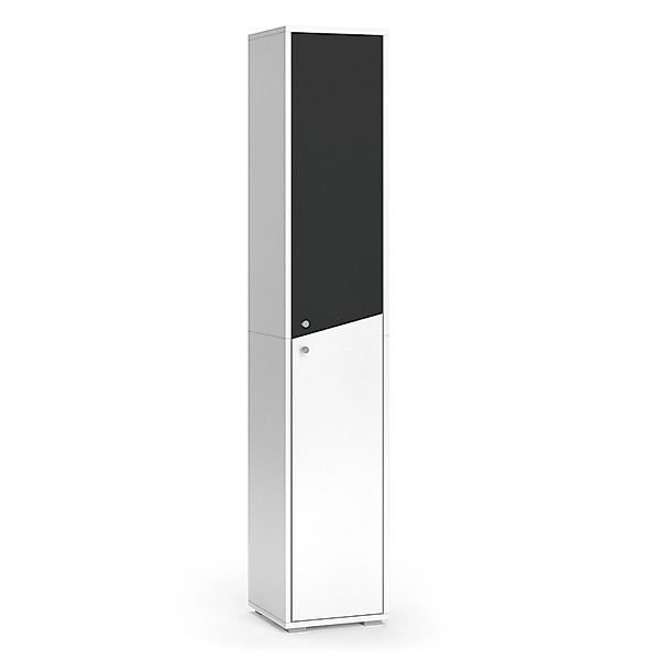 Vicco Badschrank Irida Anthrazit/Weiß 30 x 192 cm günstig online kaufen