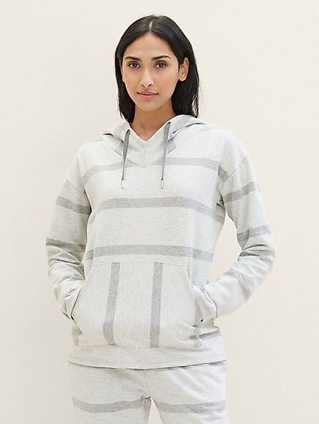 TOM TAILOR Pyjamaoberteil Gestreifter Hoodie günstig online kaufen