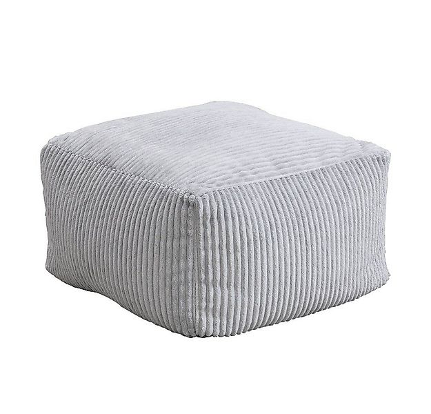 HOME DELUXE Hocker Sitzsack Hocker COZY - 44 x 44 x 25 cm, Cord Hocker, Pol günstig online kaufen