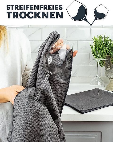 Gräfenstayn Geschirrtuch Gräfenstayn Geschirrtücher Microfaser Waffelstrukt günstig online kaufen