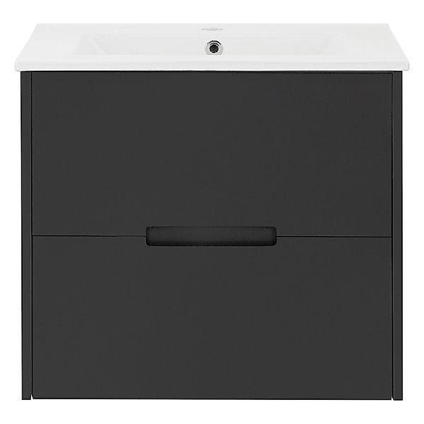 ML-Design Badmöbel-Set 2Teilig Unterschrank 59x45x54cm MDF Grau Waschbecken günstig online kaufen