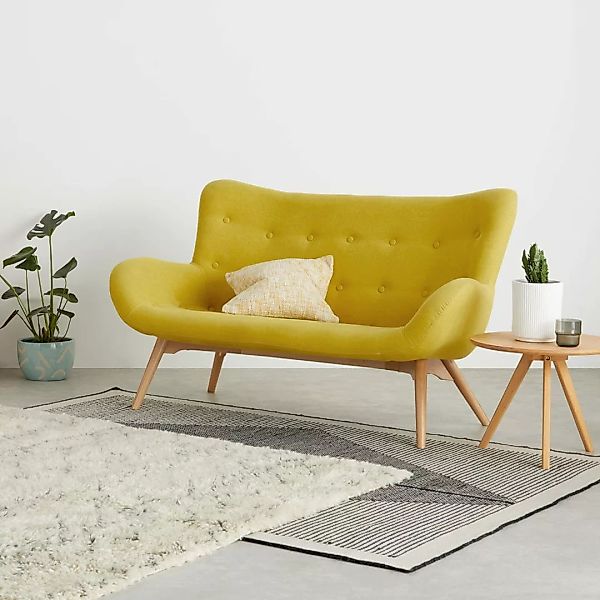 Doris 2-Sitzer Sofa, Moosgelb - MADE.com günstig online kaufen
