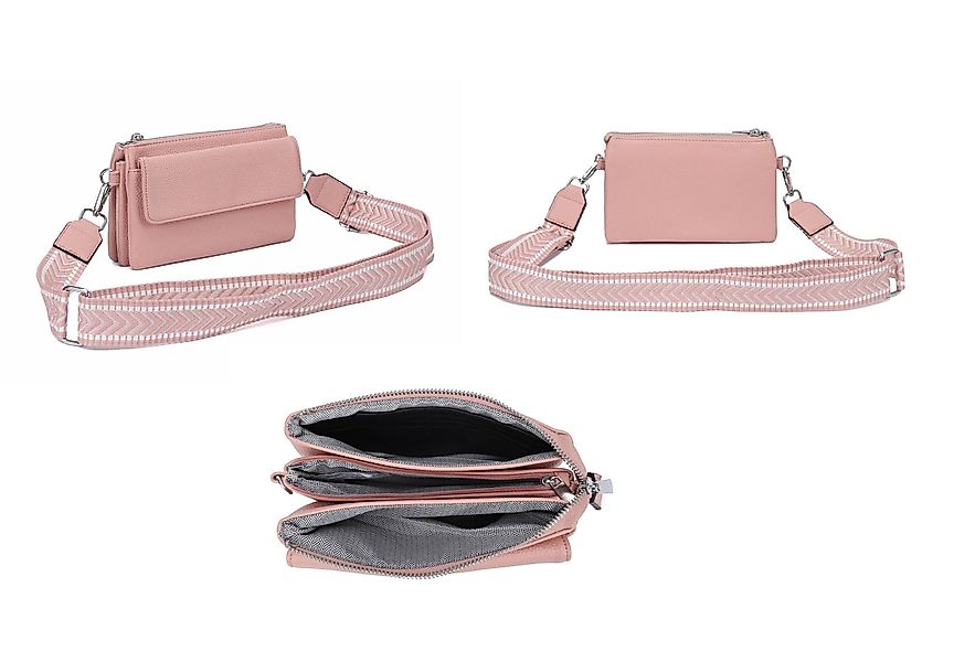 ITALYSHOP24 Geldbörse Damen Umhängetasche CrossBody Brieftasche günstig online kaufen