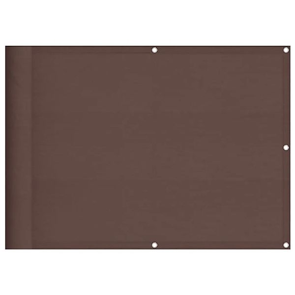 vidaXL Balkon-Sichtschutz Braun 75x800 cm 100 % Polyester-Oxford 4000383 günstig online kaufen