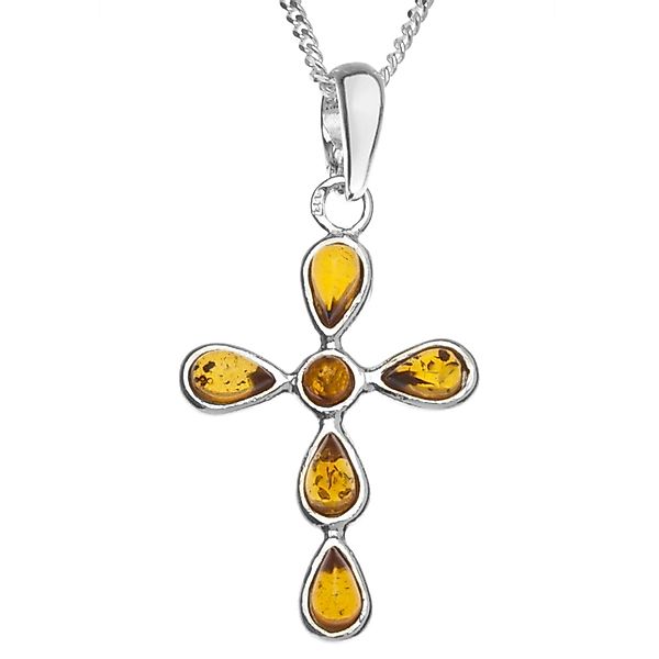 OSTSEE-SCHMUCK Kette mit Anhänger - Kreuz günstig online kaufen