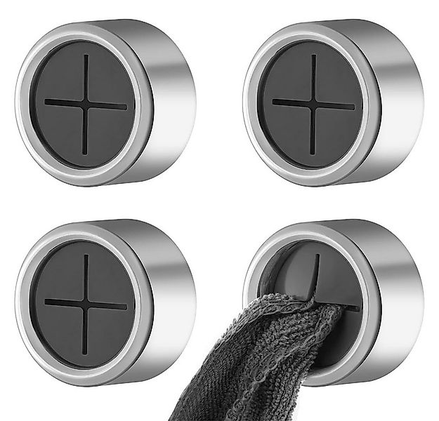 TUWENA Handtuchklemme Geschirrtuchhalter, 4 Stück Handtuchhalter Set, Runde günstig online kaufen