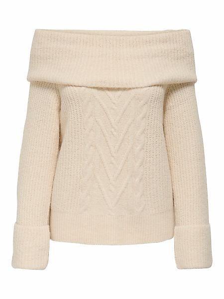 ONLY Strickpullover "ONLLUNA LS OFF SHOULDER PULLOVER KNT" günstig online kaufen