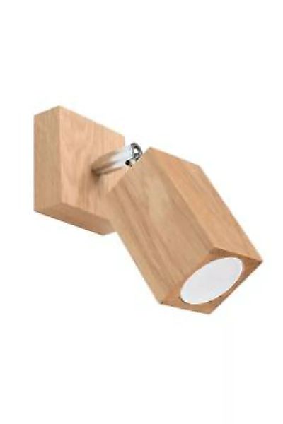Wandlampe Spot verstellbar GU10 eckig Modern Holz günstig online kaufen