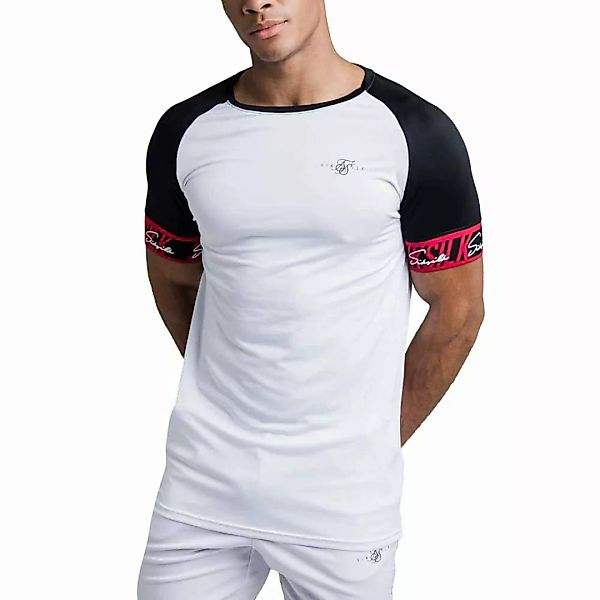 Siksilk Scope Tape Tech Kurzärmeliges T-shirt S White / Black günstig online kaufen