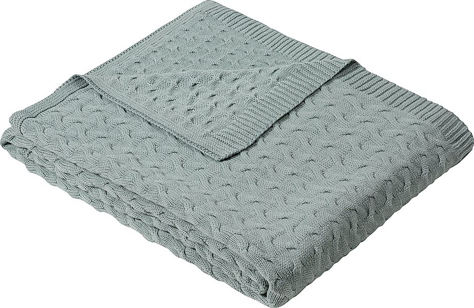 Wolldecke Strickdecke Somero, IBENA, Strickmuster, Kuscheldecke günstig online kaufen