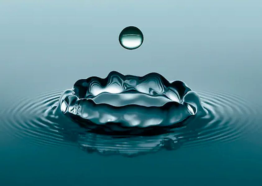 Papermoon Fototapete »Water Droplets« glatt günstig online kaufen