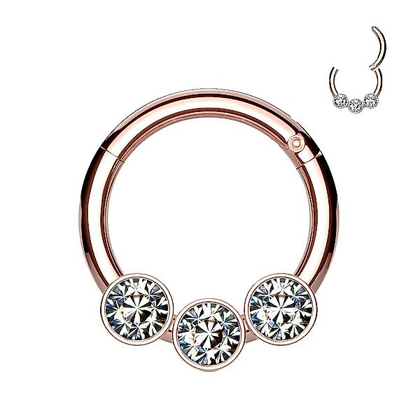 Taffstyle Nasenpiercing Septum Piercing Scharnier Ring günstig online kaufen