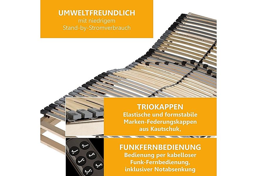 Lattenrost mit Motor Flex 42 Motorrahmen elektrisch verstellbar Komfort, Be günstig online kaufen