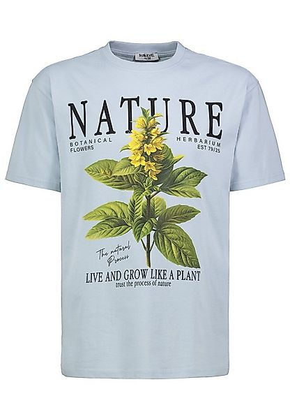 SUBLEVEL T-Shirt Botanische Blumenkollektion mit Wachstumsmotto Botanical F günstig online kaufen