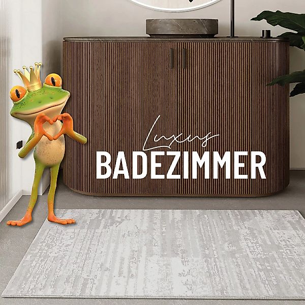 Wecon home Badematte »Mauri«, Vintage Design, waschbar, rutschfest, schnell günstig online kaufen