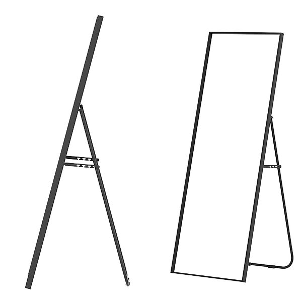 Albatros Ganzkörperspiegel Rechteckig Spiegel mit Schwarzem Rahmen 140x50cm günstig online kaufen