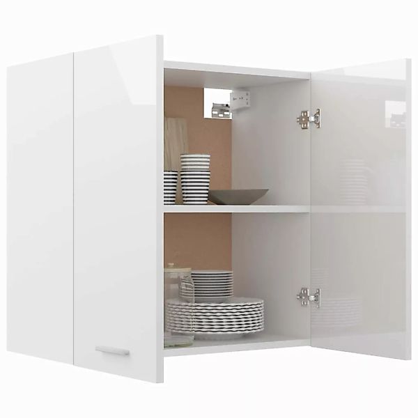 vidaXL Hängeschrank Hängeschrank Hochglanz-Weiß 60x31x60 cm Spanplatte günstig online kaufen