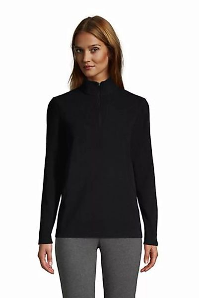 Fleece-Pullover mit Reißverschluss, Damen, Größe: L Normal, Schwarz, by Lan günstig online kaufen