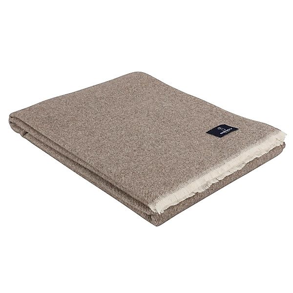 Eskimo Wohndecke Venezia tortora melange 100% Merinowolle 130x200 günstig online kaufen