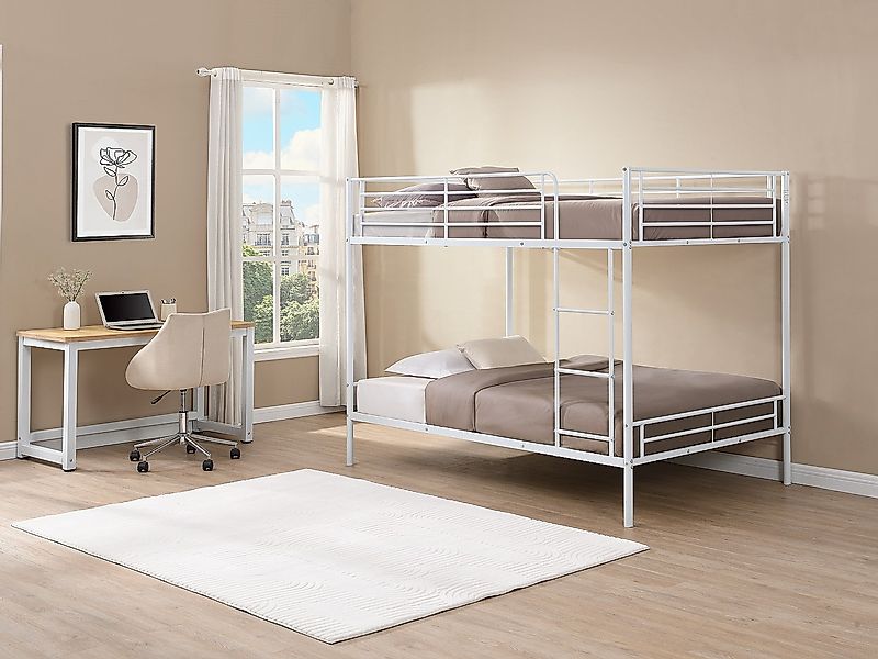 Etagenbett - 2 x 120 x 190 cm - Weiß - DUOTIS II günstig online kaufen